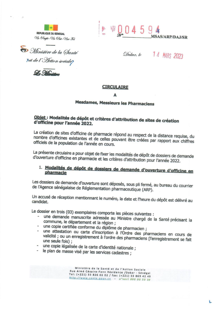 DEMANDE DE CREATION D OFFICINE 2022 Page 3 Agence S n galaise De demande-de-creation-d-officine-2022-page-3-agence-s-n-galaise-de